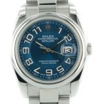 Product:Rolex Oyster Perpetual Datejust dunkelblau mit stahl Armband