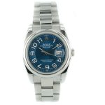 8 Abbildung zum Produkt Rolex Oyster Perpetual Datejust dunkelblau mit stahl Armband