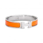 Product:Hermes Clic H ARMBAND silber/orange