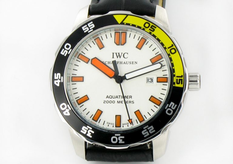 IWC Aquatimer Automatik leder/weiss