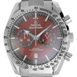 Product:Omega Speedmaster 57 Co-Axial Chrono stahl burgundy